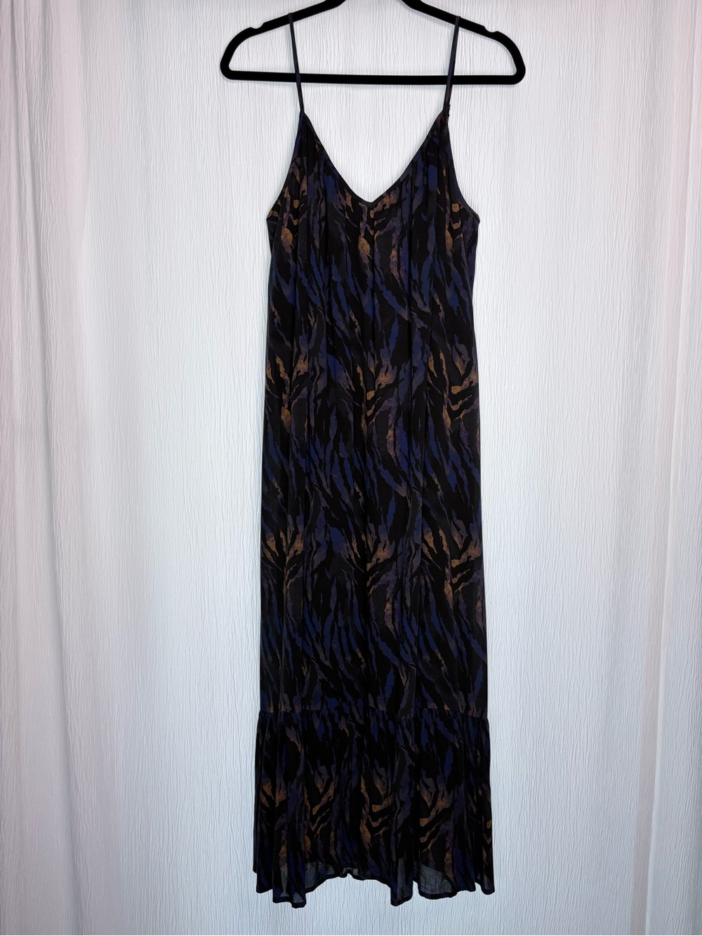 Rails Jennica Maxi Dress, Cobalt Tiger Stripe, Size Large